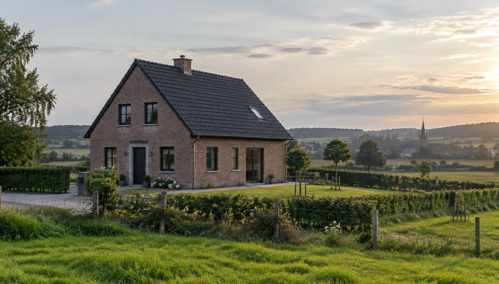 Woning met pannendak in het Pajottenland